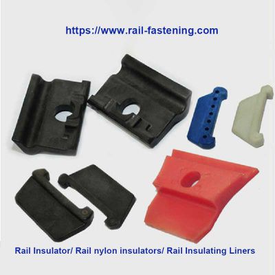 Drilled Rail Insulator with Plastic Material