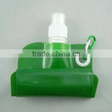 eco-frinedly portable and reusable plastic foldable water bottle