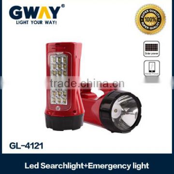 1+21 plastic rechargeable battery searchlight