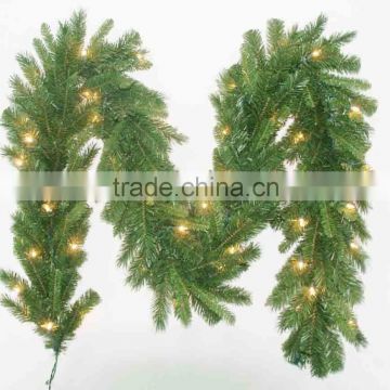 superior quality LED artificial garland for outdoor Christmas decoration