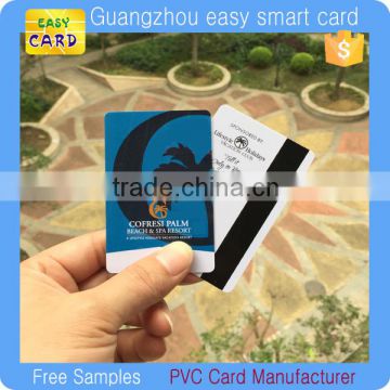CR80 standard size CMYK offset printing plastic cards with magnetic stripe