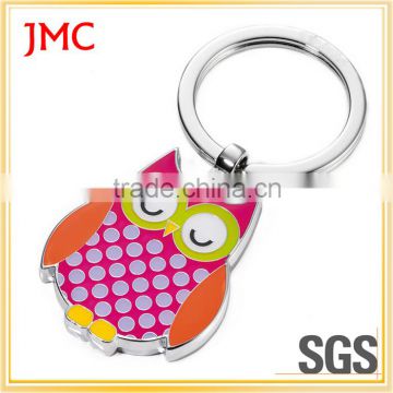 custom filled in color metal key chain with fashionable style