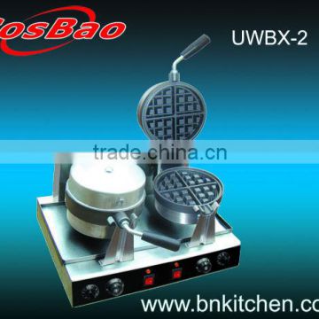 Stainless steel double plate rotary waffle baker equipment