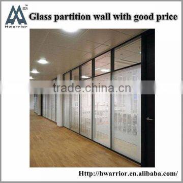 High quality tempered glass partition