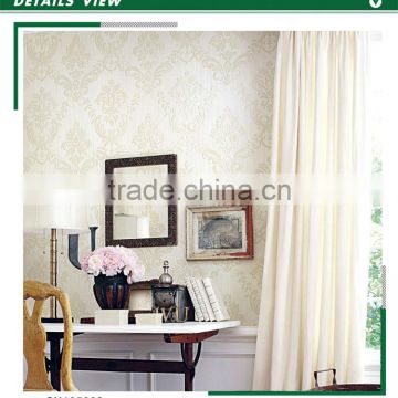 economic printed yarn wallpaper, french bold floral decorative wallpaper for restaurant , smoke-proof wallcovering shop
