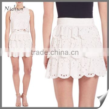 2016 new designers fashion latest white skirt design pictures