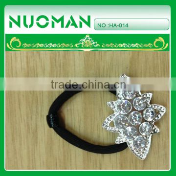white crystal with elastic hairband for girls
