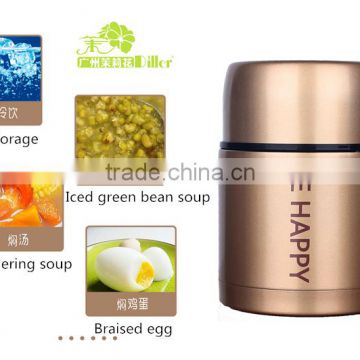 OEM/wholesale 2015 newest design 600ml portable insulated food container