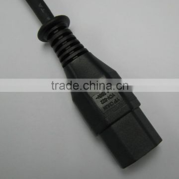 Europe standard 10A 250V Germany pvc C15 connector