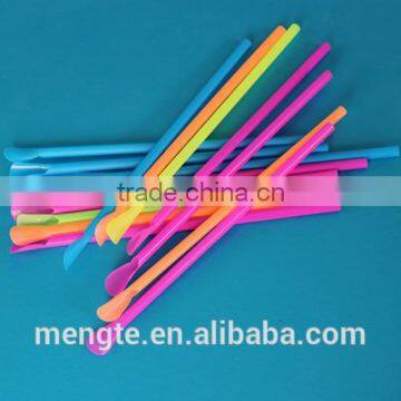 china alibaba hard thick plastic drinking spoon straw in bulk