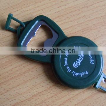 retractable badge holder with opener