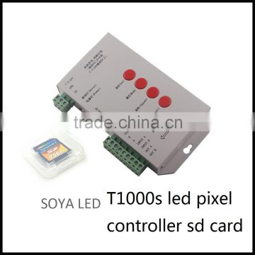 hot sale 2048 pixels sim sd card rgb led pixel controller for led pixel lights