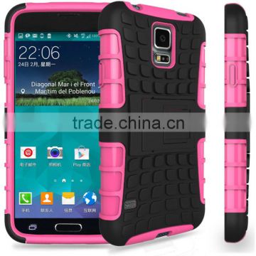 2 in 1 impact combo case for Samsung Galaxy S5 Mini, PC+TPU with Kickstand