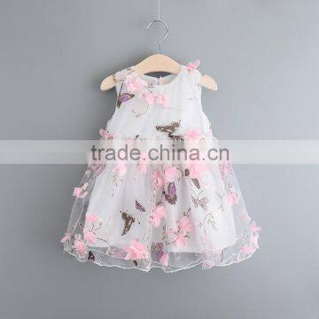 latest fashion design small girls dress whlesale children's clothing baby girls party wear dress
