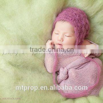 Fluffy Wool Felt Merino Wool Blanket Basket Filler Newborn Photo Props