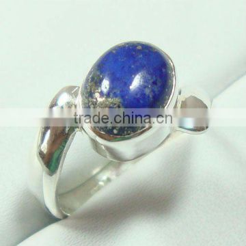 Silver Ring, Lapis Ring, Indian Silver Jewelry