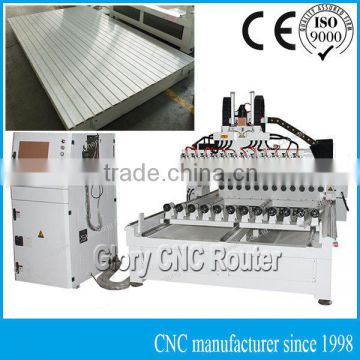 High Working Efficiency 3D Sculpture Engraving CNC Router with 12 Spindles