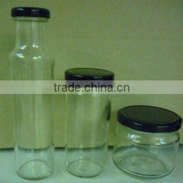 marmalade clear glass bottle