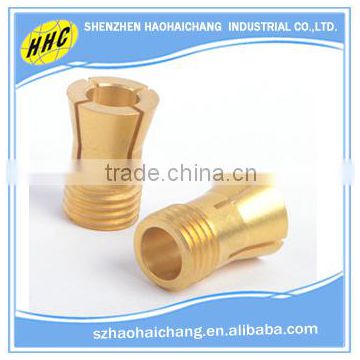 China manufacturer OEM high precision hollow threaded brass bolt and screw