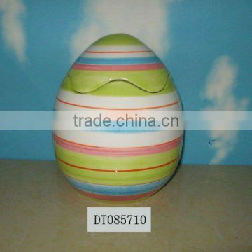 colorful ceramic egg