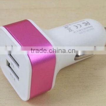 2.1A Dual USB Car Charger for iPhone ipod Samsung Galaxy S3 S4