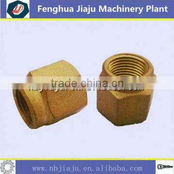 Yellow zinc plated hex nut