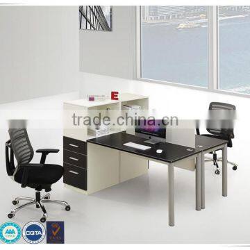 Factory price graceful MDF four-seater office furniture desk workstation
