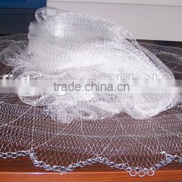 Nylon mono casting nets with lead chain