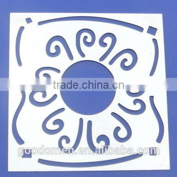 High quality fashionable whole etching free tooling metallic ornament