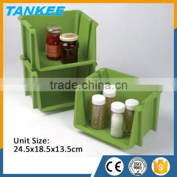 3 Tier Plastic Stacker Vegetable Veg Rack Storage Basket Tray Kitchen Office