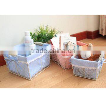 wholesale wire baskets metal wire storage baskets with liners wire mesh storage baskets