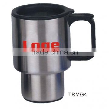 Stainless Steel - Hot or Cold Drink Tumbler - Double Wall with Lid