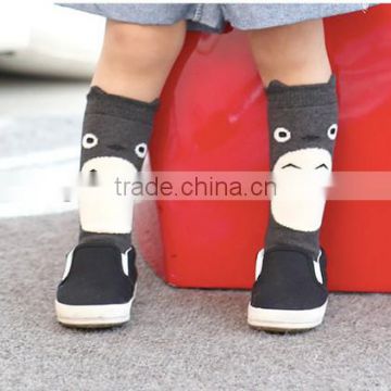 baby cute anti-slip knee high scok,scoks with rubber sole
