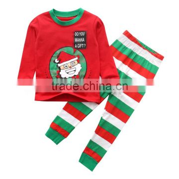 Wholesale christmas long sleeves children pyjamas cartoon boys