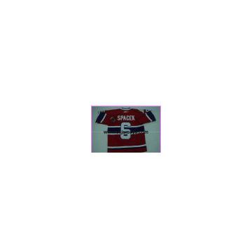 #6 Spacek Montreal Canadiens red color nhl jersey