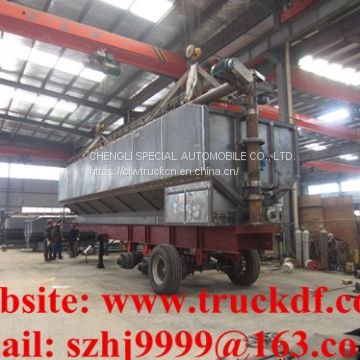 2018s high quality and competitive price 3 axles LHD CLW brand electronic discharging feed tank trailer for sale