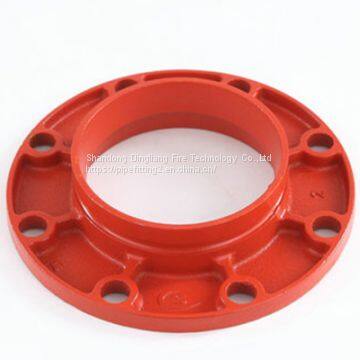 Ductile iron pipe fittings grooved flange