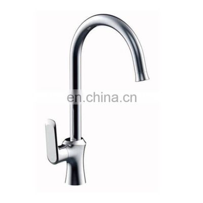 High Arc Brass Matte Hot and Cold Industry Kitchen Sink Faucet