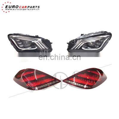 S class W222 headlight and tail light accessories of vehicles For S class W222 old to new style headlight and tail light