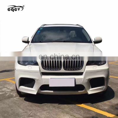 High quality Pu material X6M style body kit for BMW X6 E71 2008-2013 front bumper rear bumper side skirts and fender