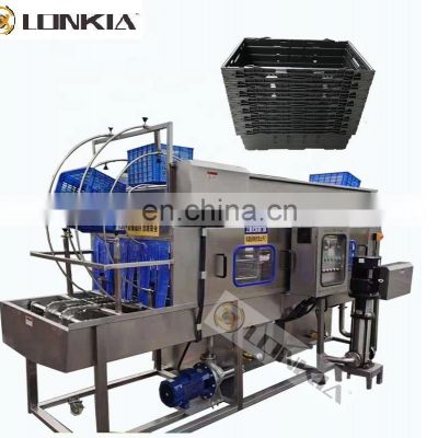 Industrial Poultry Crates Washer Machine Crates basket pallet Trays For Washing Plastic Basket Electrical Or Steam