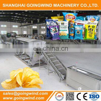 Fully automatic potato chip making equipment auto potato chips plant machinery good price for sale