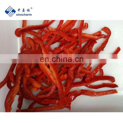 BRC A Approved Manufacturer and Exporter of IQF Frozen Red Bell Pepper