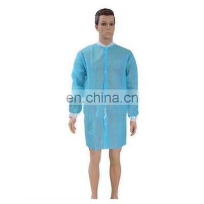Hot Selling Adult Size Yellow/Blue Color Disposable lab coat