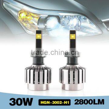 6000-7000K 2880LM 30w universal car led headlight H1