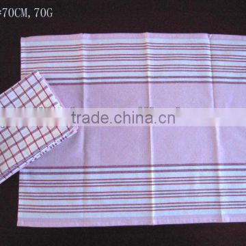stripe and check 100%cotton kitchen towel