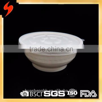 FDA White Plastic Sealable 40oz Disposable Bowl