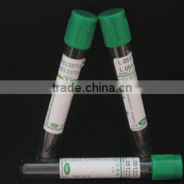 Disposible vacuum blood collection PET tube 3ml(heparin tube)