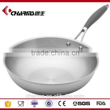 ChuangSheng steel fry pan stainless steel induction cooking pan