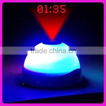 Analog LED laser star light alarm clock , star projecting alarm clock